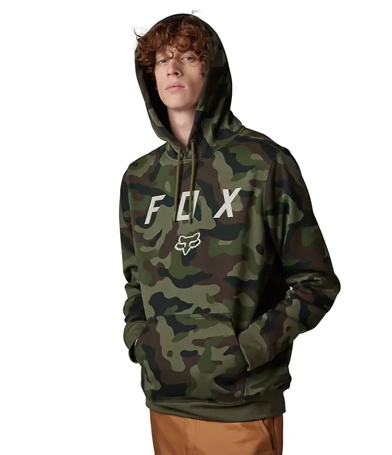 Fox Racing Vzns Camo Pullover Hoodie in Green Camo-1
